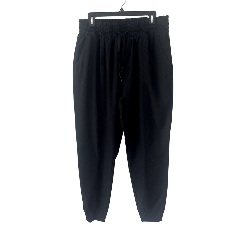 Zyia Active Elastic Waist Drawstring Black Nylon Joggers Sz XXL